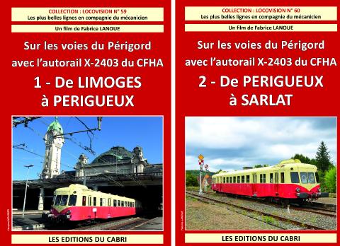 PACK DVD Locovision N° 59-60 Limoges - Périgueux - Sarlat