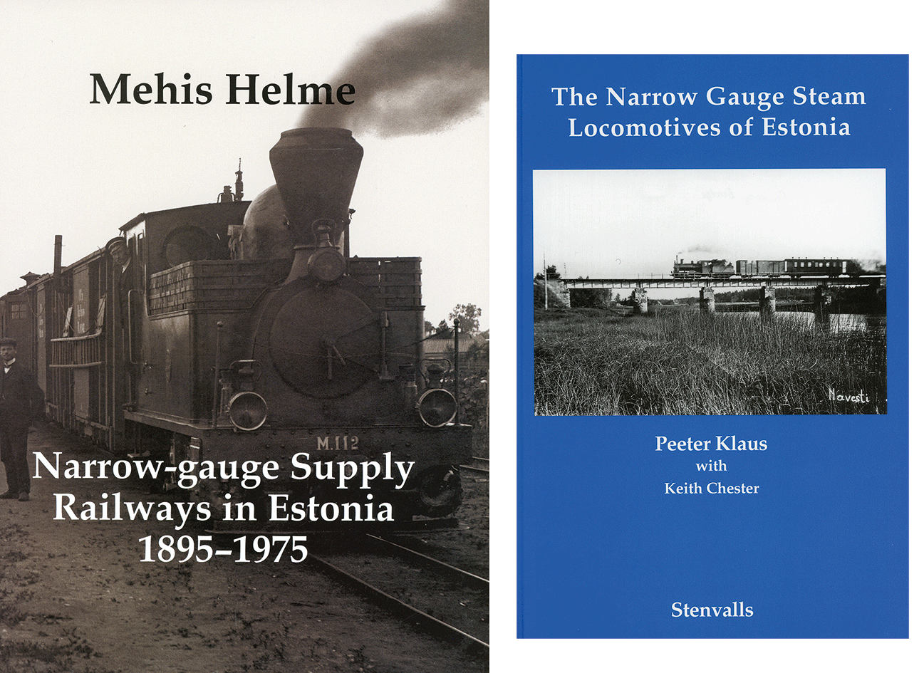 Les voies étroites d'Estonie - lot de 2 ouvrages : Narrow Gauge Supply Railways in Estonia & Narrow Gauge Steam Locomotives of Estonia